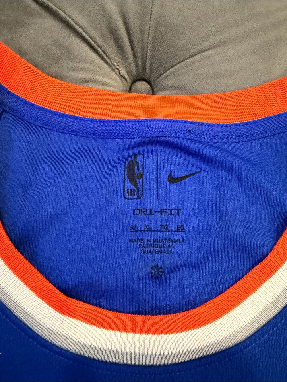 Nike Royal Blue and Orange NBA Sleeveless Jersey - Picture 2 of 7